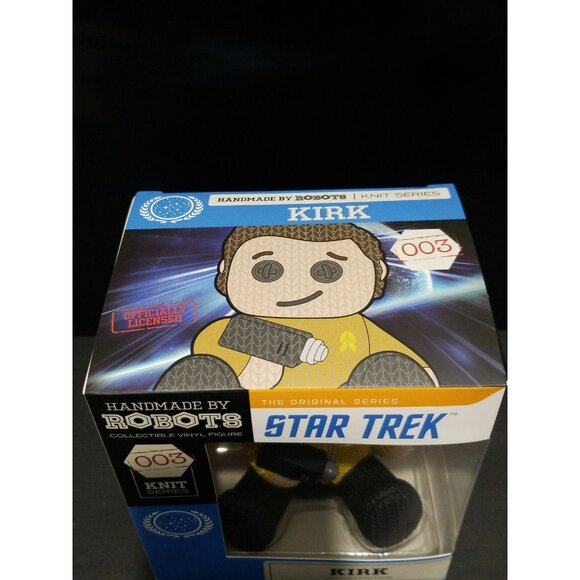 Star Trek Kirk Handmade by Robots Vinyl Figure 003 Knit Series NEW - Picture 5 of 5